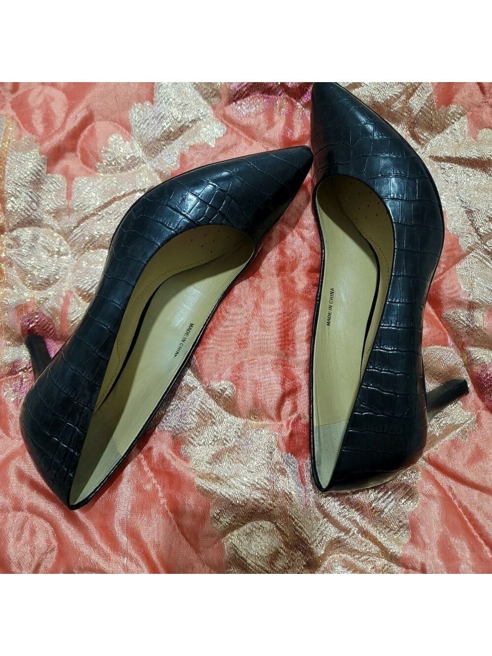 Geox Women's D Elina C Dress Black Pumps Size 36